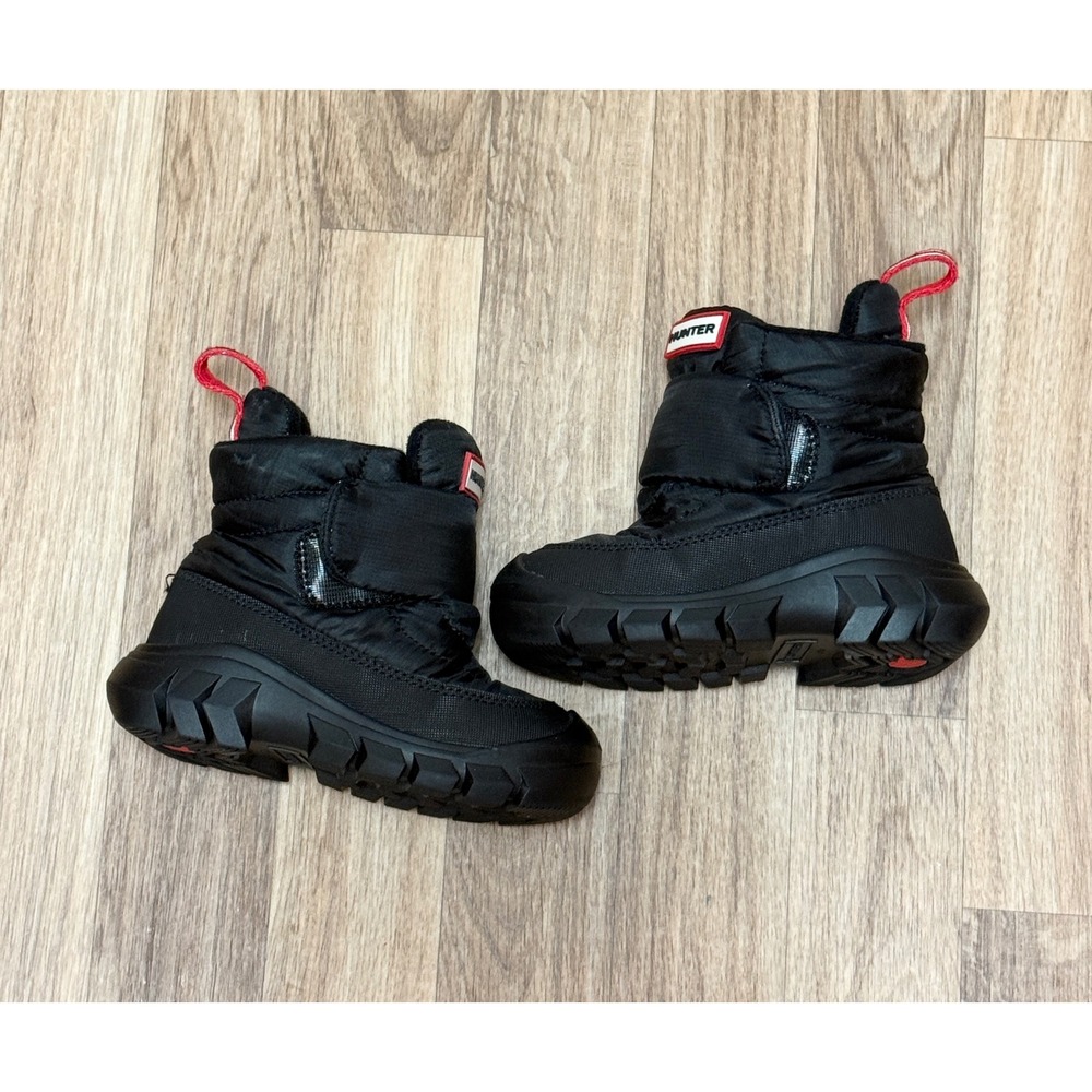 Hunter Kids Intrepid Insulated Snow Boots Black UK 7 US 8 Toddler